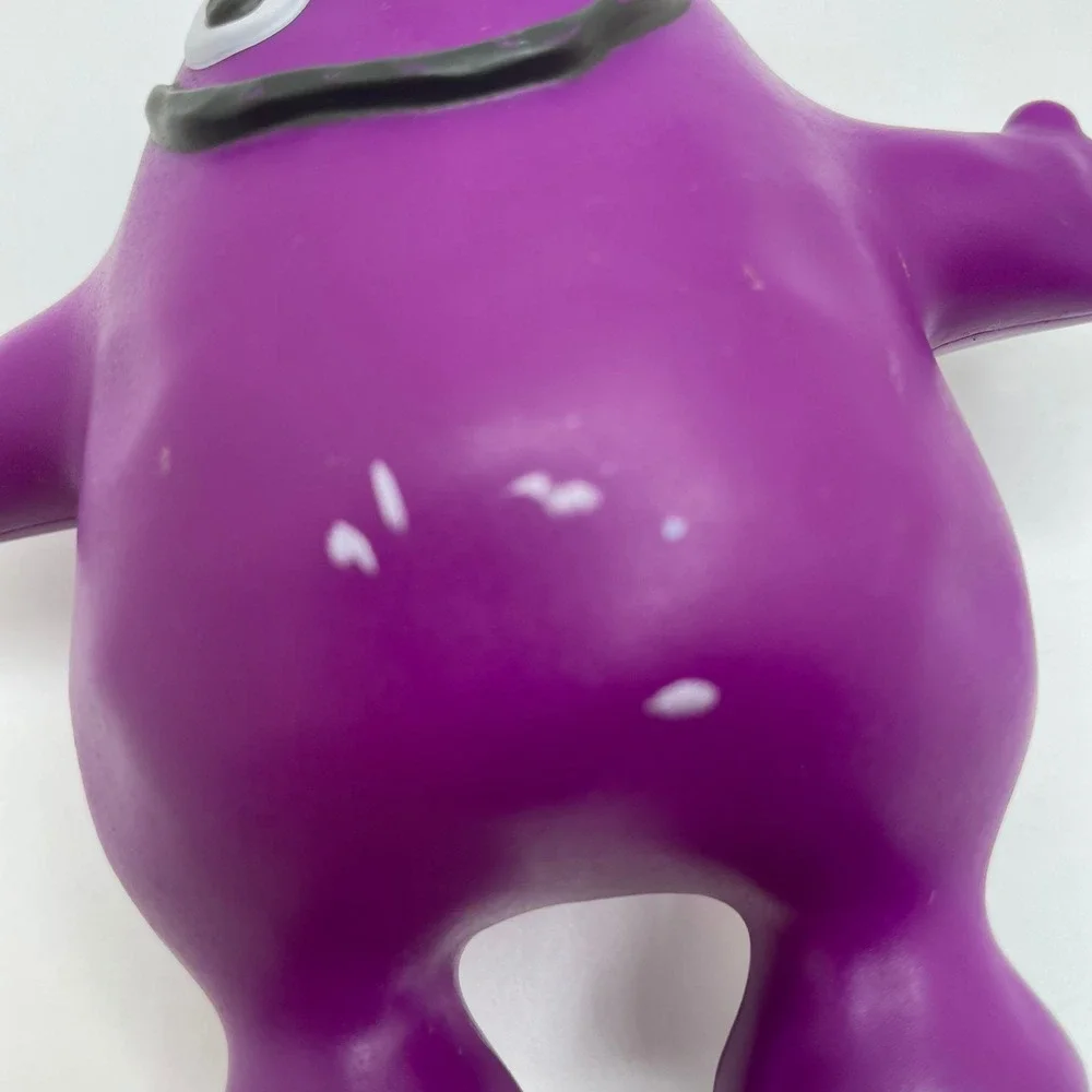 McDonalds Grimace Plant Pal Flex‎ Figure Toy Purple Four Eyes Vintage